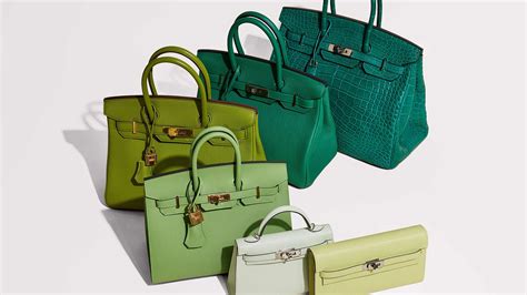 hermes green purse|hermes handbags color chart.